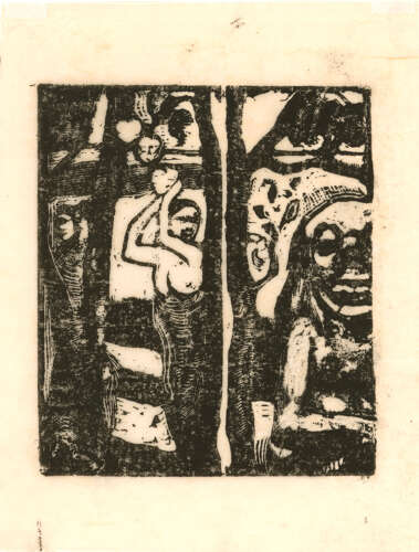 Gauguin woodcut