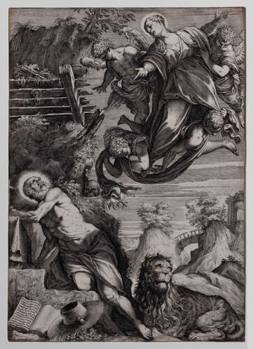 Carracci engraving after Tintoretto