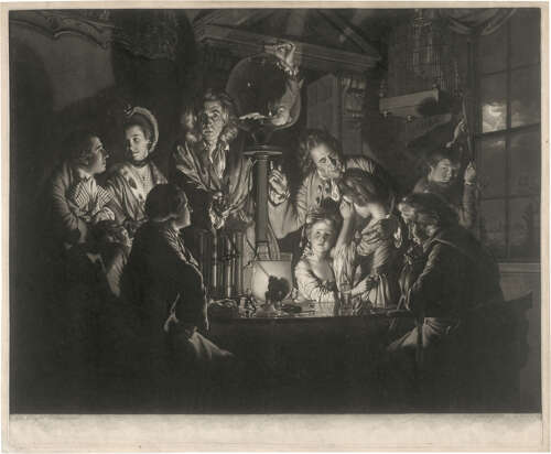 After Wright of Derby mezzotint Air Pump