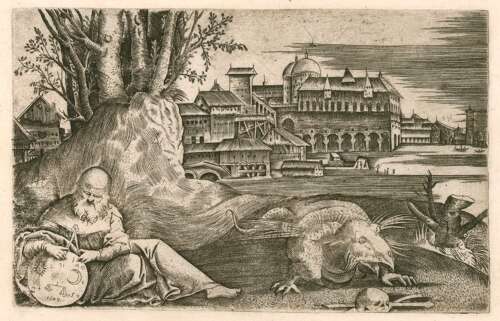 After Campagnola engraving